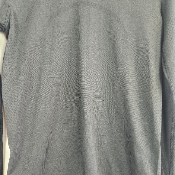 Lululemon Swiftly Tech Casual Athletic Long Sleeve Hip Length Shirt Top Black 6 - Picture 6 of 10